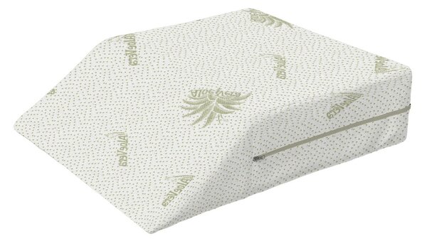 Cuscino Riposa Gambe Aloe Vera in Memory Foam Bianco