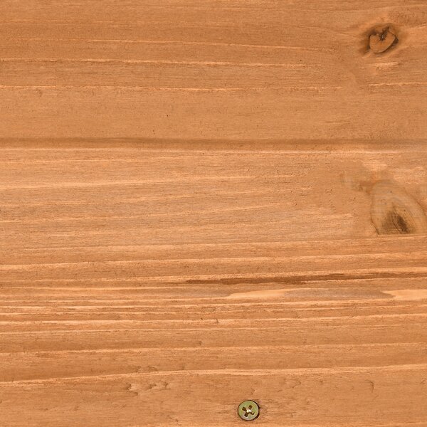 Outsunny Fioriera rettangolare in legno carré orto fioriera da appendere con 2 ganci 91 x 18 x 16,5 cm marrone