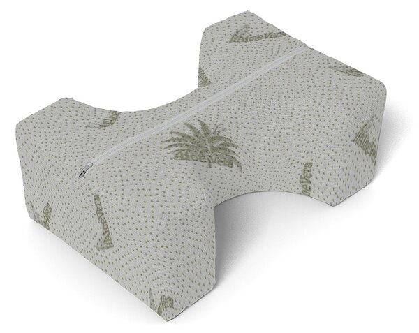 Cuscino Posturale Aloe Vera per Sciatalgia Gambe Schiena in Poliuretano Bianco