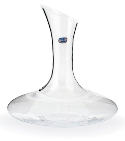 Decanter vetro bohemia con taglio diagonale Lt 1,25
