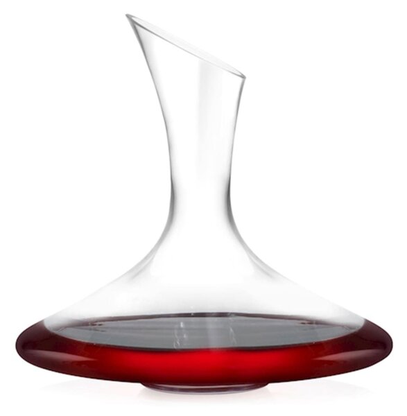 Decanter vetro bohemia con taglio diagonale Lt 1,25
