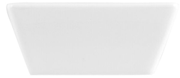 Coppetta Classic Square in porcellana bianco cm 10