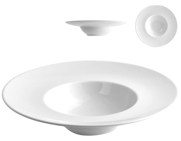 Piatto K-Bowl Napoli in porcellana bianca cm 27