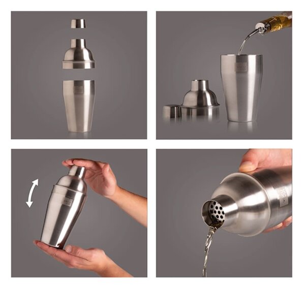 Shaker cocktail Vacu Vin in acciaio inox