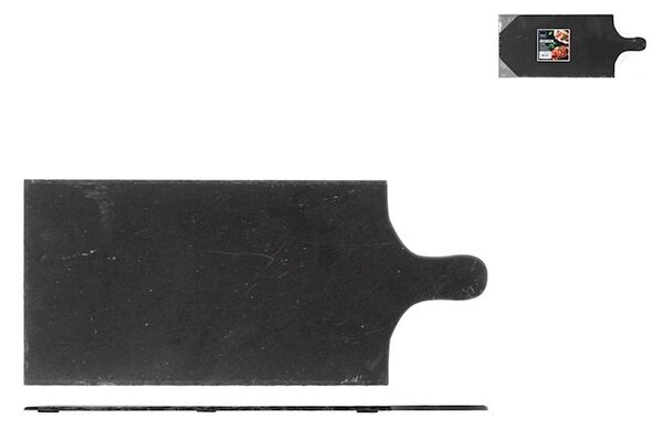 Tagliere rettangolare 1 manico in ardesia cm 46,5x20