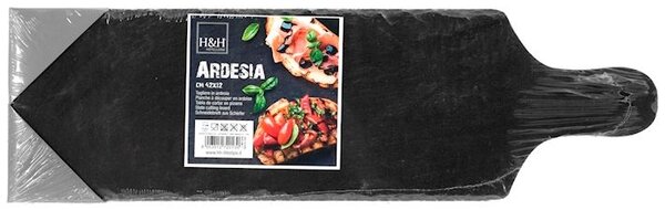 Tagliere rettangolare 1 manico in ardesia cm 42x12,5