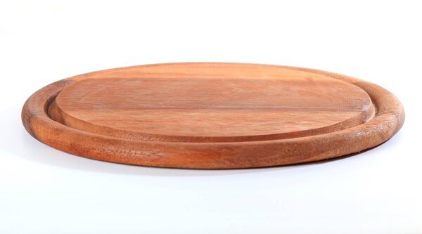 Piatto Wood Style in legno scuro cm 22,5