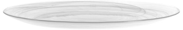Set 6 piatti tondi Alabastro in vetro bianco 32,5 cm
