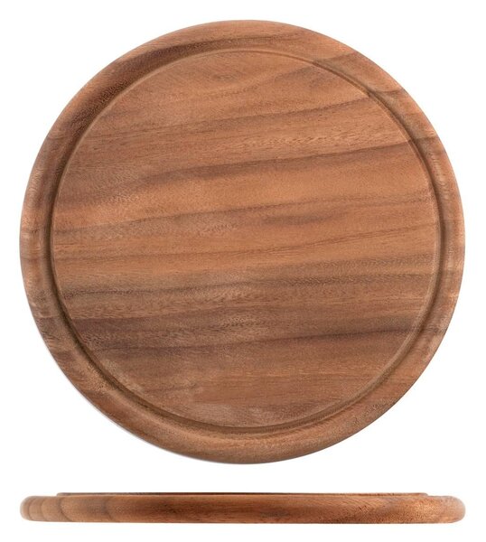 Piatto Wood Style in legno scuro cm 22,5
