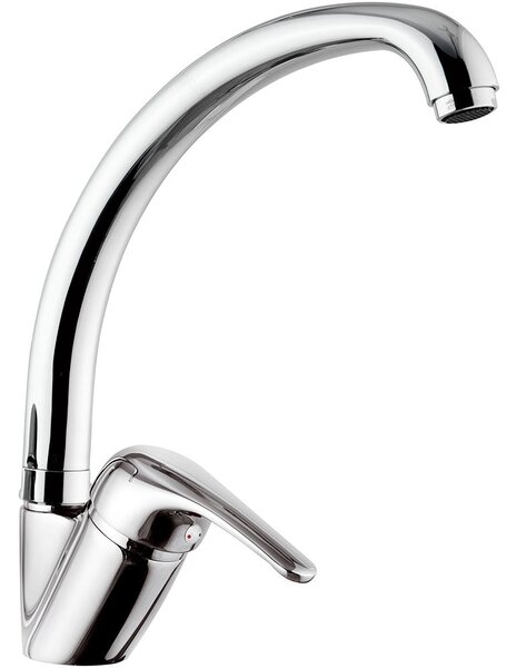 Rubinetto Miscelatore Monocomando Girevole Lavello in Ottone Mariani Epic Cromato