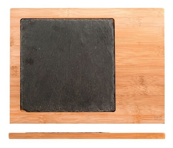 Tagliere in ardesia e bamboo cm 25x33