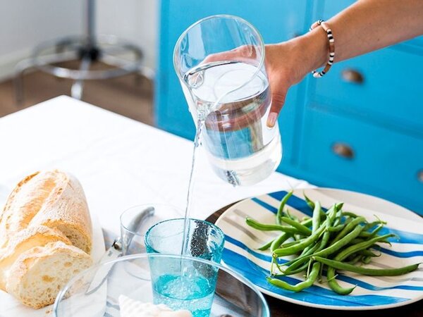 Brocca Fingers in vetro borosilicato trasparente lt 1,25