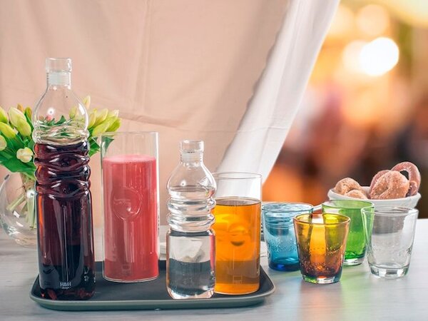 Brocca Fingers in vetro borosilicato trasparente lt 0,32
