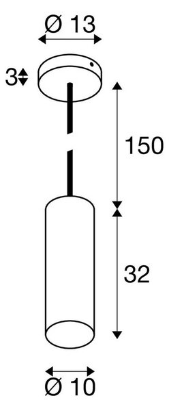 SLV Lampada a sospensione Enola, dimmerabile, Nero, Soggiorno / Sala da pranzo, Alluminio, Moderno, Lampada a sospensione
