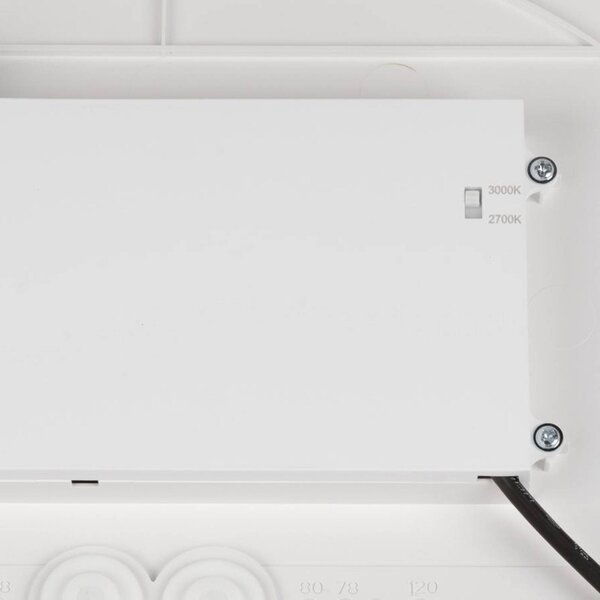 SLV Plafoniera Decona, dimmerabile, Bianco / Opale, Bagno, Alluminio, Moderno, Plafoniera