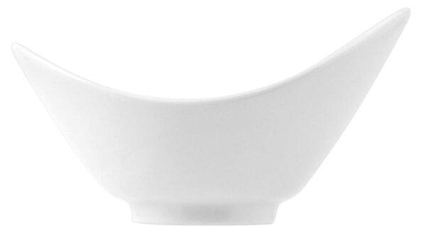 Set 3 ciotole ovali in porcellana bianca 15 cm