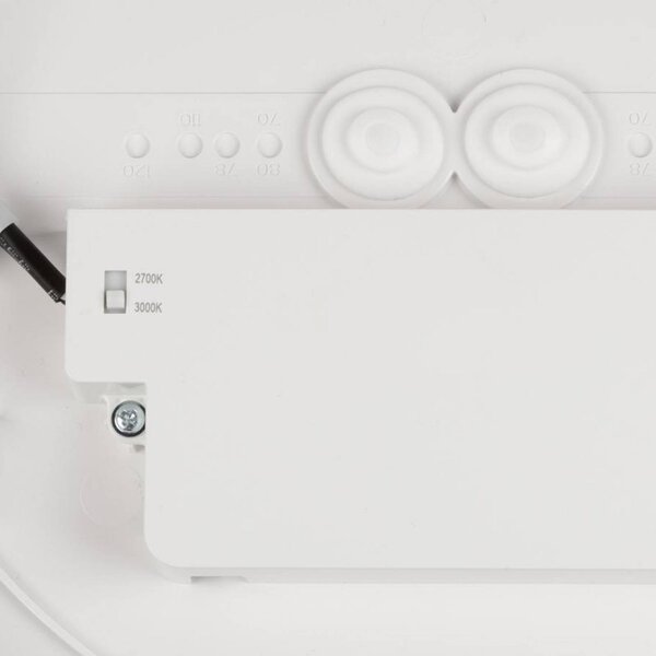 SLV Plafoniera Decona, dimmerabile, Bianco / Opale, Bagno, Alluminio, Moderno, Plafoniera