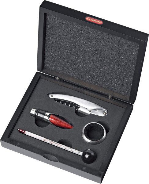 Set da Vino Sommelier 4 Pezzi con Cofanetto Alexander Easy