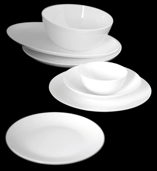 Piatto tondo Coupe in bone china cm 32