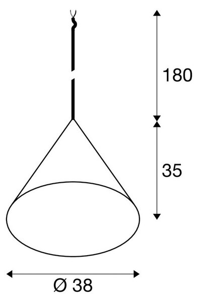 SLV Lampada a sospensione Magico, dimmerabile, Bianco / Opale, Soggiorno / Sala da pranzo, Alluminio, Moderno, Lampada a sospensione