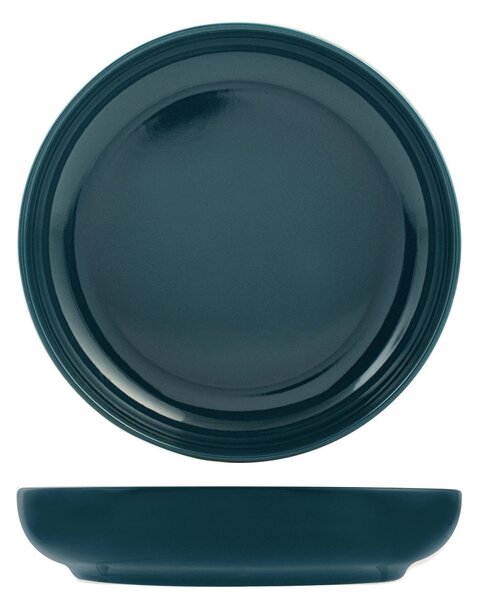 Set 12 piatti fondi Stoccolma in stoneware ottanio cm 22