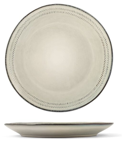 Set 6 piatti piani Antibes in stoneware assortiti cm 26,5