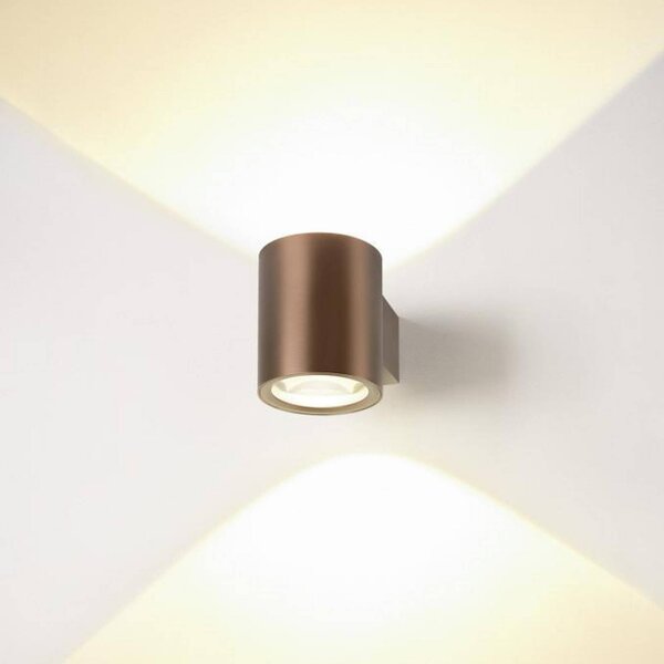 SLV Applique da parete a LED Oculus, dimmerabile, Rame, Soggiorno / Sala da pranzo, Alluminio, Moderno, Applique a LED