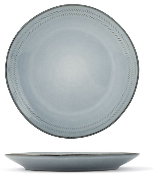 Set 6 piatti piani Antibes in stoneware assortiti cm 26,5