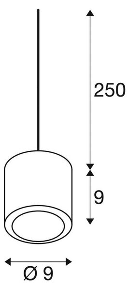 SLV Lampada LED a sospensione Oculus, color rame, Ø 9 cm, dimmerabile luce, Rame, Soggiorno / Sala da pranzo, Alluminio, Moderno