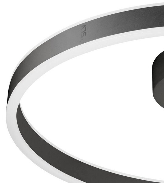 SLV Plafoniera a LED One, dimmerabile, Nero, Soggiorno / Sala da pranzo, Alluminio, Moderno, Plafoniera LED