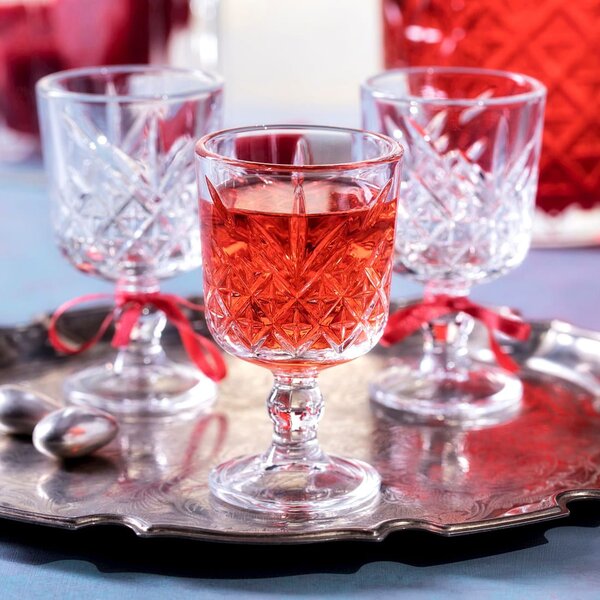 Set 6 calici liquore Timeless in vetro cl 6