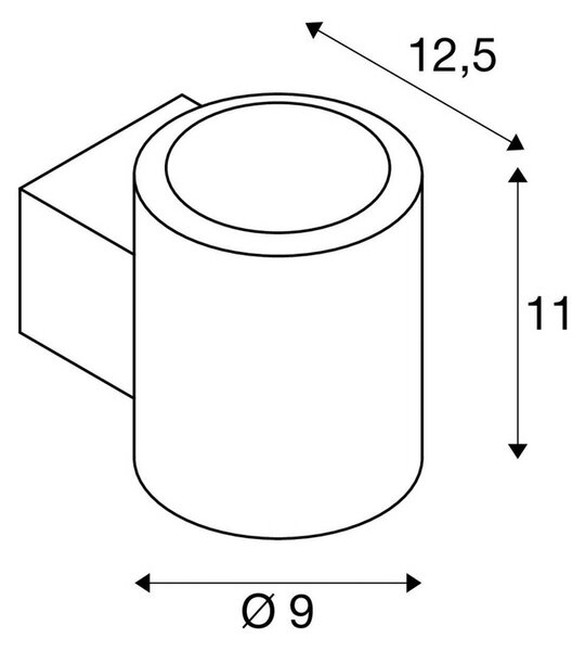 SLV Applique da parete a LED Oculus, dimmerabile, Bronzo / Ottone antico, Soggiorno / Sala da pranzo, Alluminio, Moderno, Applique a LED