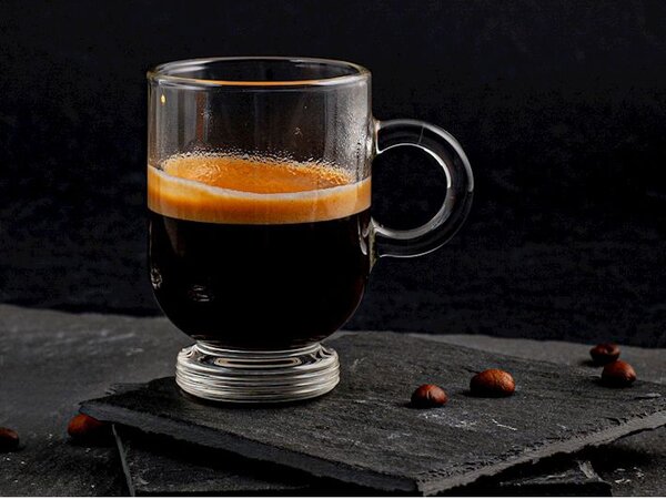 Set 6 tazze caffè Amsterdam in vetro trasparente cl 8