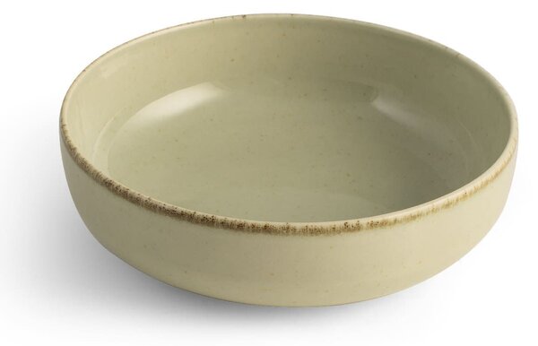 Set 6 coppette Pearl in porcellana colore verde cm 15