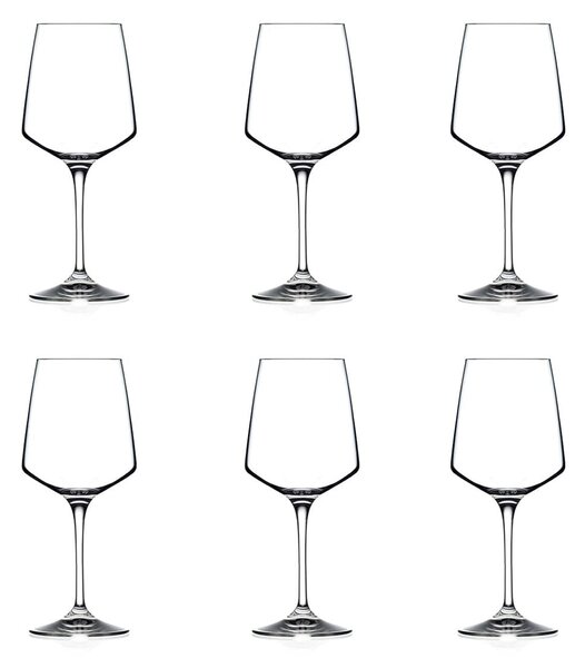 Confezione 6 calici vino bianco Aria in vetro sonoro cl 46