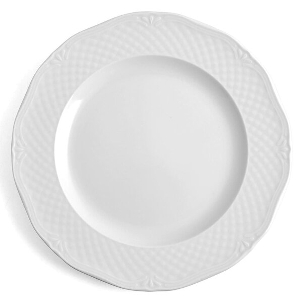 Piatto tondo Afrodite in porcellana bianca cm 30,5