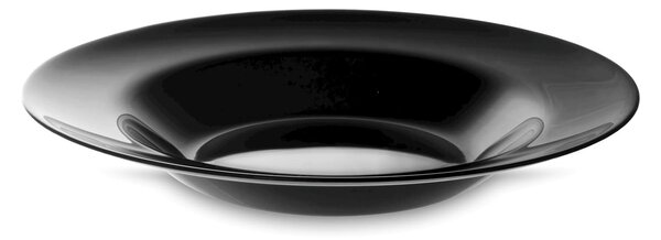 Confezione 6 piatti pasta Premiere in vetro opale nero cm 28
