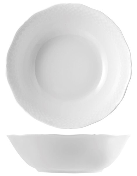 Insalatiera Arianna in porcellana bianca cm 23
