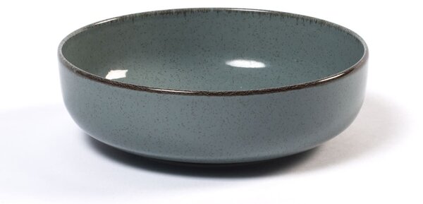 Set 6 coppette Pearl in porcellana colore azzurro cm 15