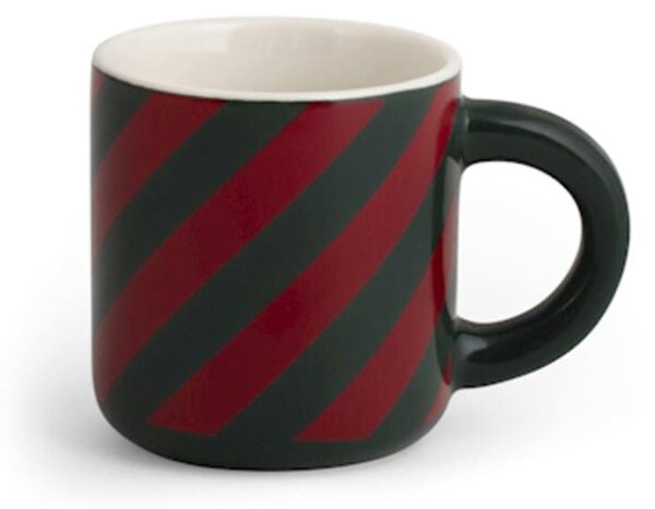 Confezione 6 tazze caffè natalizie Holly in new bone china decorate cc 100