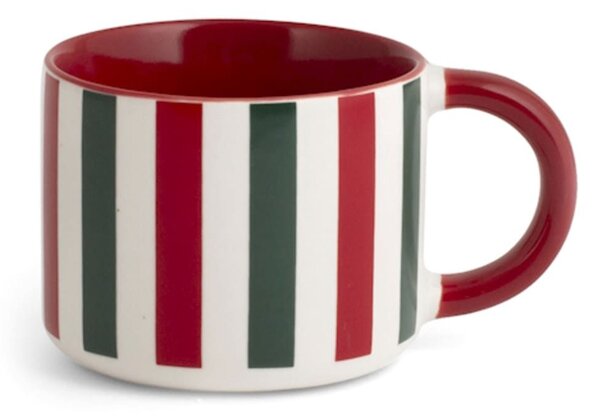 Confezione 6 tazze tè natalizie Holly in new bone china decorate cc 200