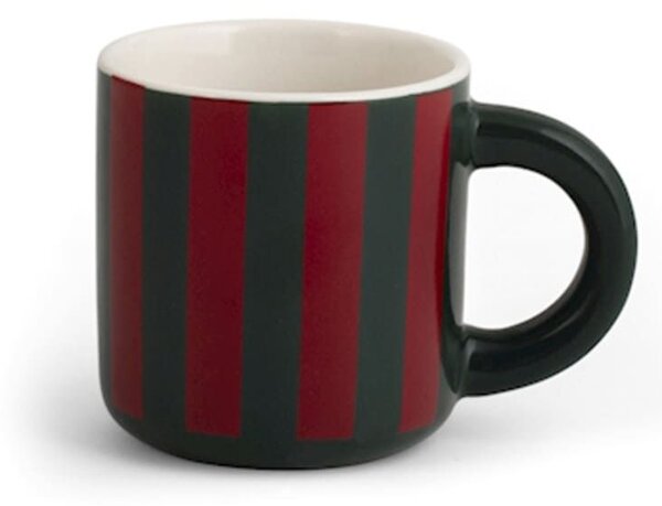 Confezione 6 tazze caffè natalizie Holly in new bone china decorate cc 100