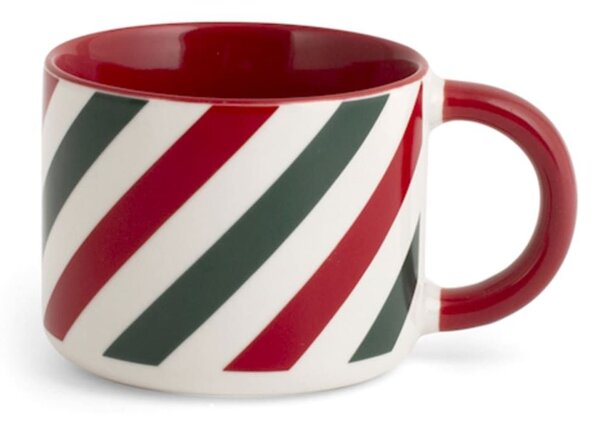 Confezione 6 tazze tè natalizie Holly in new bone china decorate cc 200