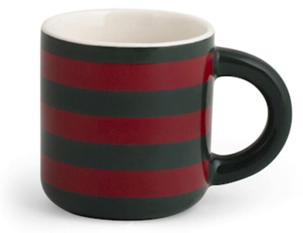 Confezione 6 tazze caffè natalizie Holly in new bone china decorate cc 100