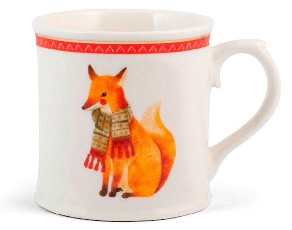 Confezione 6 mug Winter Animal in new bone china decori assortiti cc 350