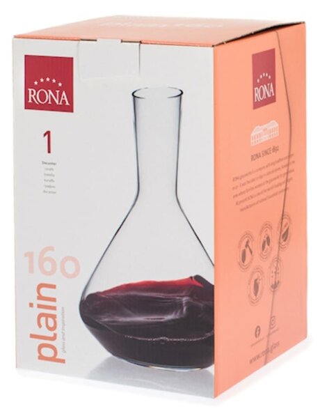 Decanter Rona Plain in vetro trasparente Lt 1,6