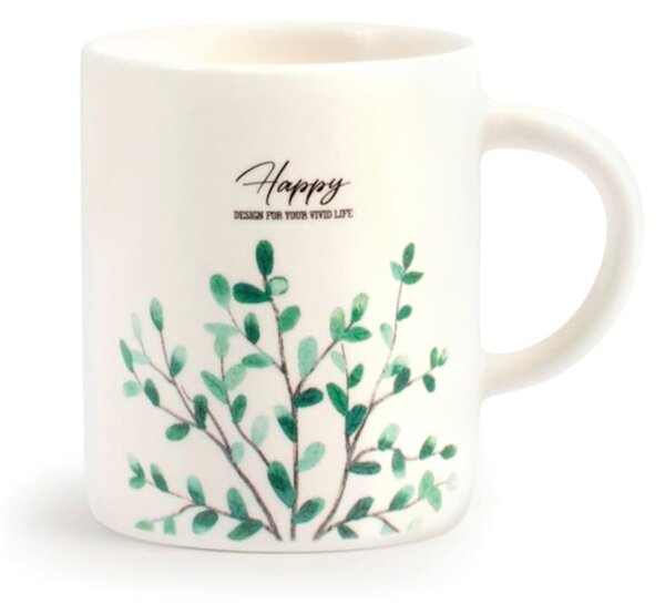 Set 6 tazze caffè senza piattino Botanic in new bone china assortite cc 90