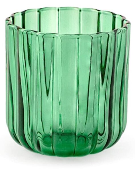 Set 6 bicchieri Margaret in vetro colore verde cl 34