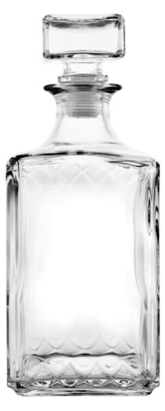 Decanter Excalibur in vetro decorato con tappo Lt 1