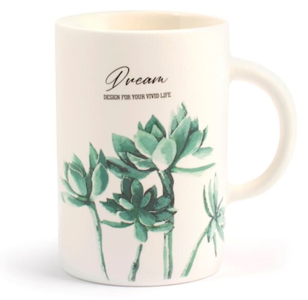 Set 6 mug Botanic in new bone china assortite cc 400